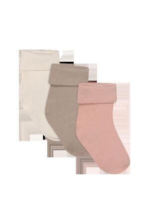 Noppies Sokken 3-pack P778 Rose Smoke