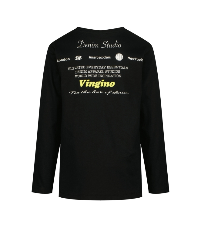 Vingino shirts 944 Deep Black WO25KB300040