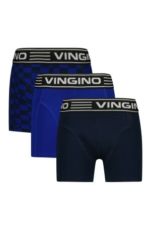 Vingino Boxershort Check 3-pack 1094 Web blue