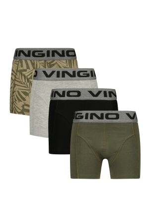 Vingino Boxershort Graphic 4-pack 200 Army Green