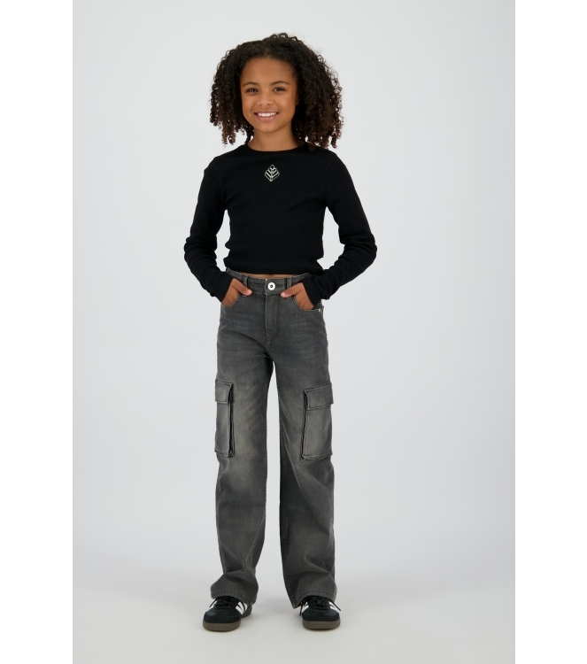 Vingino broeken 144 Black Denim WO25KG420007