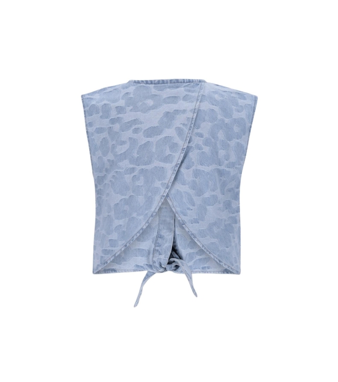 Like Flo blouses 186 Denim AOP F601-5107