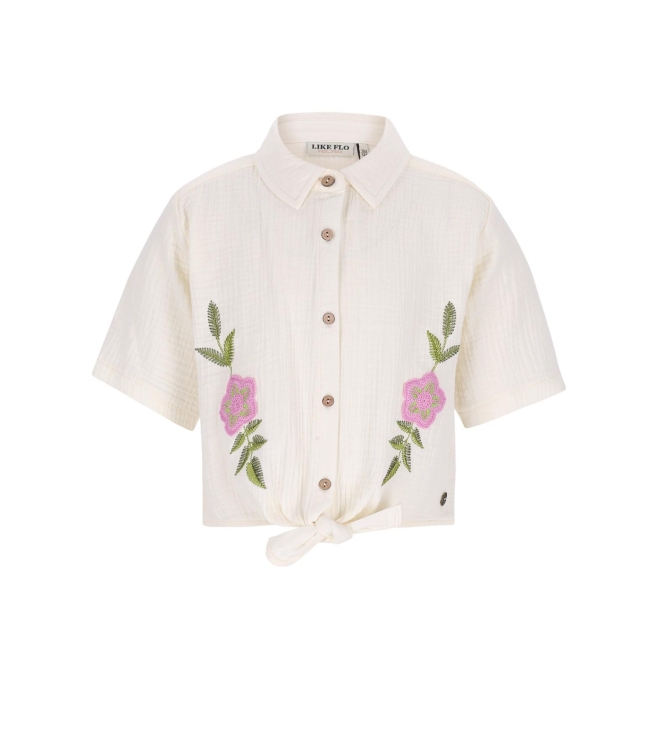 Like Flo blouses 001 Off white F602-5102