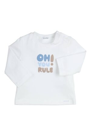 Gymp T-shirt lange mouw Aerobic W-B White - Blue