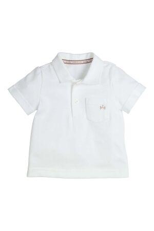 Gymp Polo Pikachu W-BG White - Beige