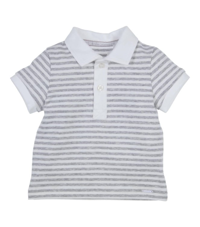 Gymp shirts GSCHINE-W Grey Melange - White 353-6103-20