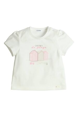 Gymp T-shirt Aerobic OW-VR Off White - Old Rose