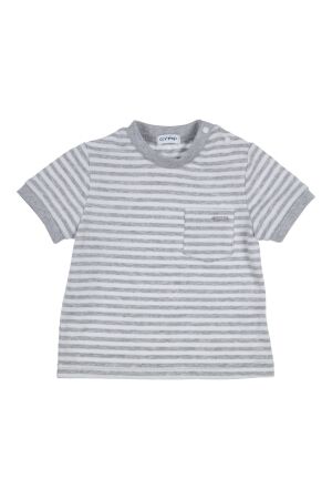Gymp T-shirt Breton GSCHINE-W Grey Melange - White