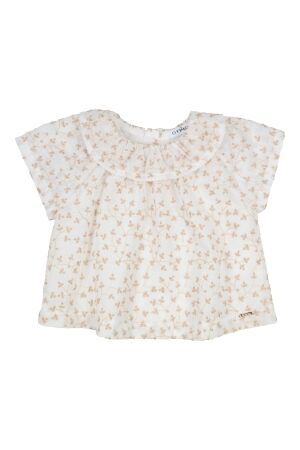 Gymp Blouse Dianta OW-BG Off White - Beige