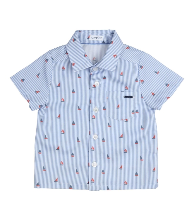 Gymp overhemden LB-RD Light Blue - Red 361-6226-20