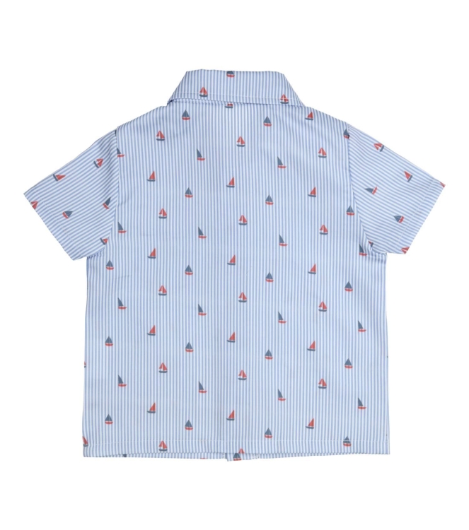 Gymp overhemden LB-RD Light Blue - Red 361-6226-20