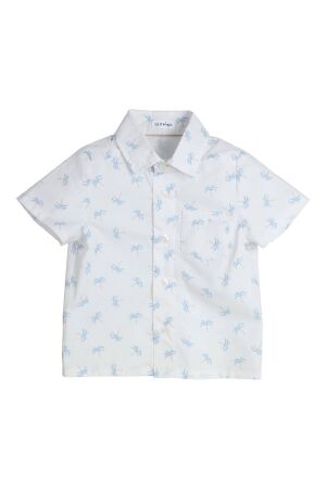 Gymp Overhemd Flossie W-LB White - Light Blue