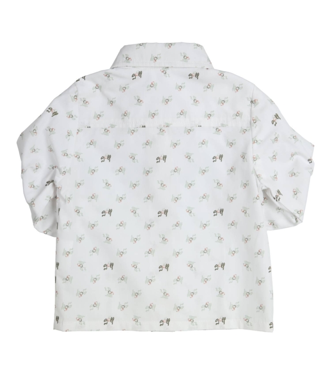 Gymp overhemden W-GN White - Green 361-6278-20