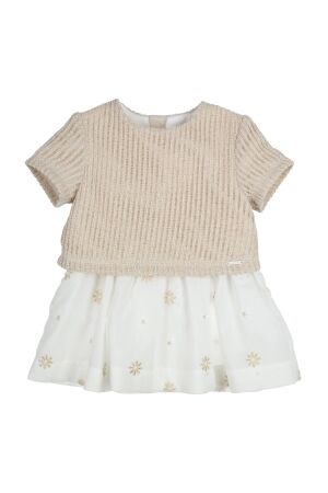 Gymp Jurk Laila OW-GD Off White - Gold