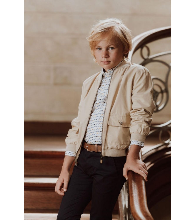 Gymp overhemden W-B White - Blue 361-6049-40