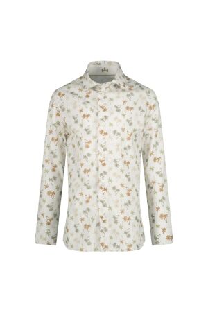 Gymp Shirt Liam W-BG White - Beige