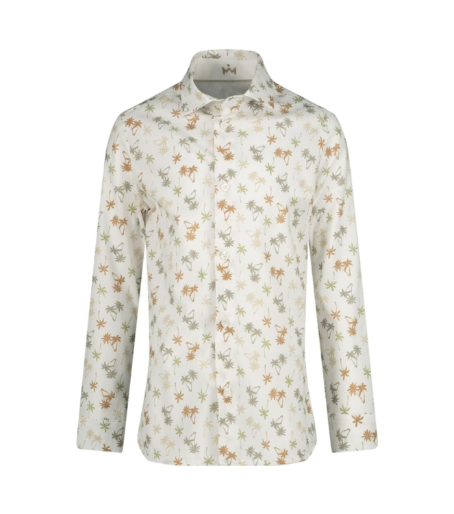 Gymp overhemden W-BG White - Beige 361-6050-40