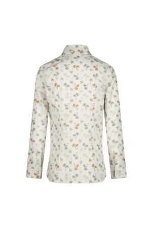 Gymp overhemden W-BG White - Beige 361-6050-40