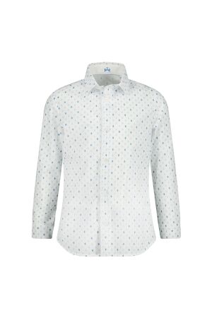 Gymp Shirt David W-B White - Blue