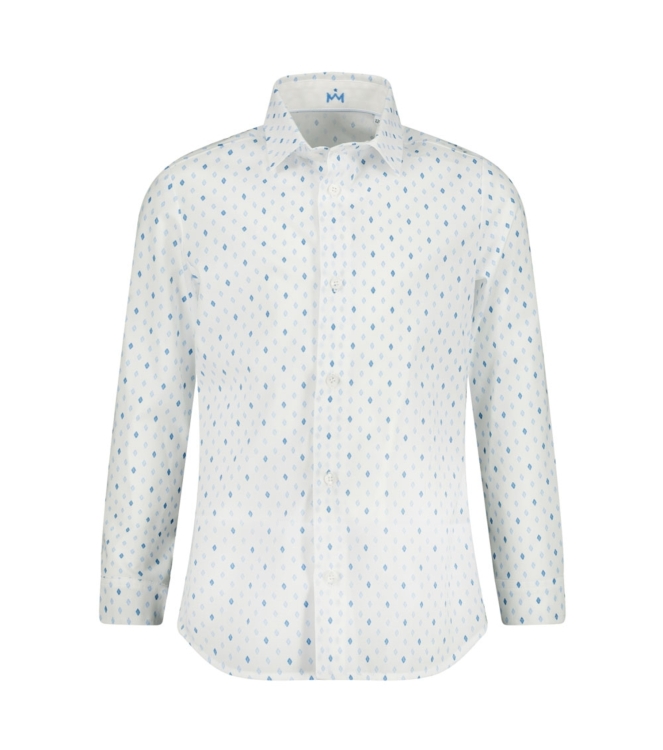 Gymp overhemden W-B White - Blue 361-6051-40