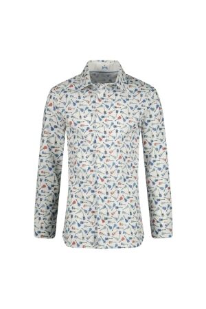 Gymp Shirt Stevie W-B-RD White - Blue - Red