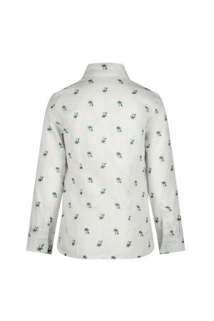 Gymp overhemden W-GN White - Green 361-6054-40