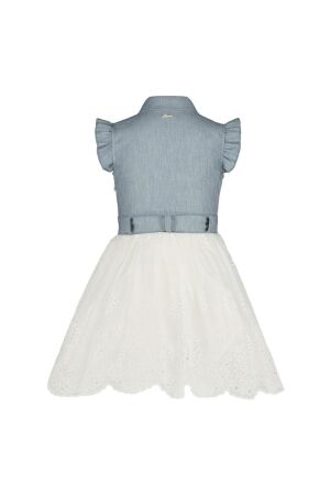 Gymp jurken OW-B Off White - Blue 471-6008-30