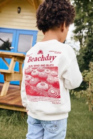 Daily7 Oversized Sweater Artwork Egret