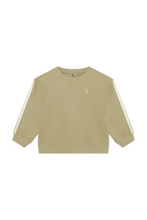 Daily7 Oversized Sweater Tape Pale Olive Green