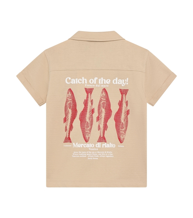 Daily7 shirts Latte Sand 920306