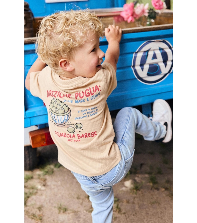 Daily7 shirts Latte Sand 920307