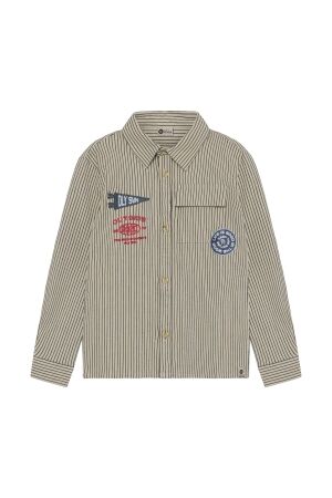 Daily7 Overhemd Small Stripe Egret