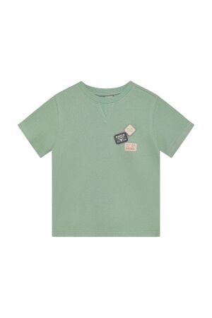 Daily7 T-shirt Basic Badge Green Milieu