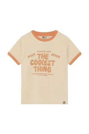 Daily7 T-shirt Print Sandshell