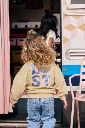 Daily7 Sweater Print Reed Yellow