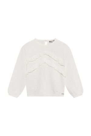 Daily7 Longsleeve Ruffle Egret