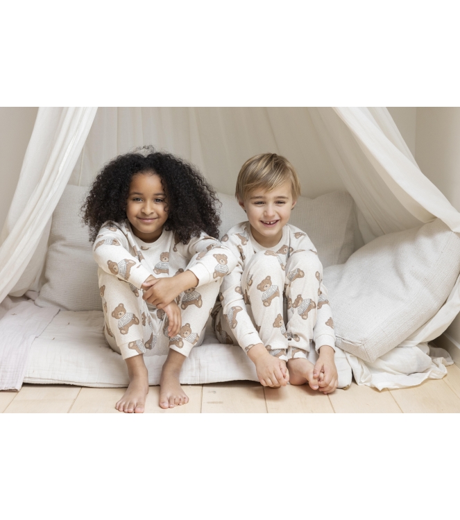 Feetje nachtkleding Offwhite melange 50500088