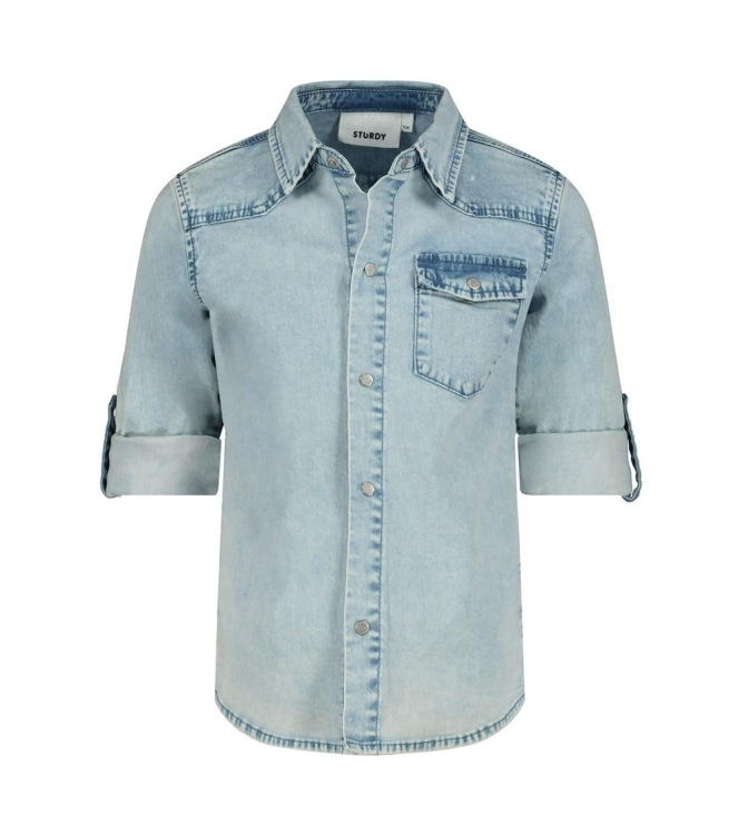 Sturdy overhemden 991 L.blauw denim 72300054