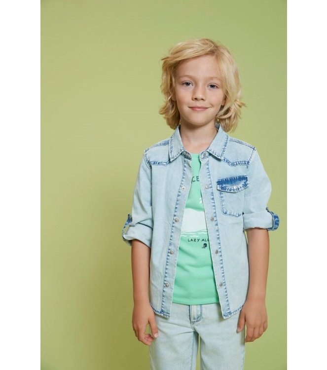 Sturdy overhemden 991 L.blauw denim 72300054