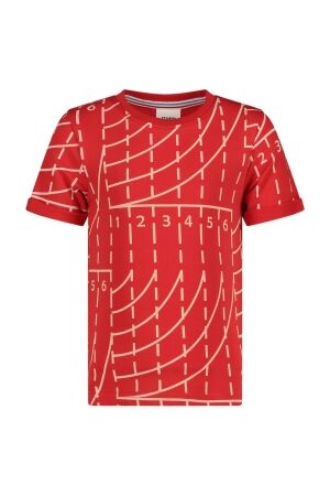 Sturdy T-shirt AOP - Run the Day 100 Rood