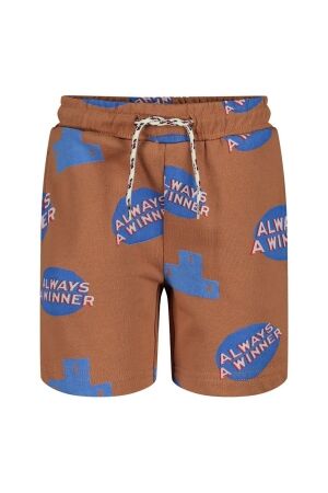 Sturdy Korte broek AOP - Run the Day 440 Hazelnoot