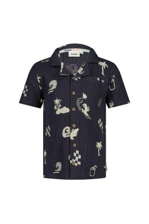 Sturdy Overhemd AOP mousseline - Lagoon Legends 070 Indigo