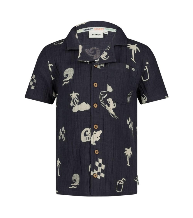 Sturdy overhemden 070 Indigo 72400012