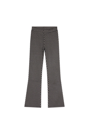 Indian Blue Jeans Flared Pants Diagonal Check 1999 Black