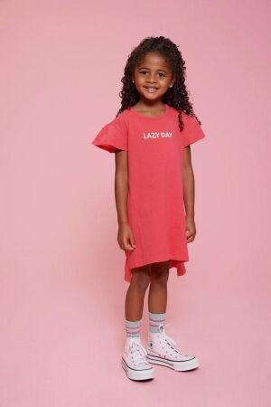 Jubel T-Shirt Jurk - Lazy Lagoon 180 Fuchsia