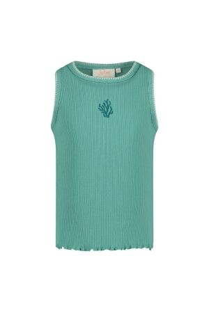 Jubel Singlet pointelle rib - Lazy Lagoon 335 Jade Groen