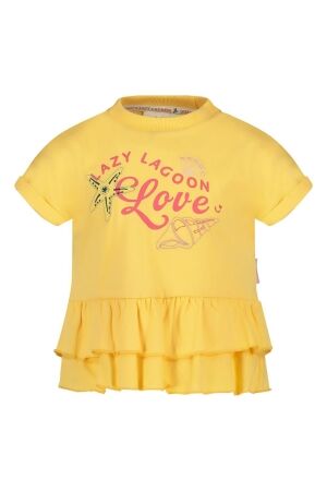 Jubel T-shirt ruches- Lazy Lagoon 200 Geel