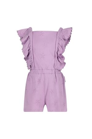 Jubel Jumpsuit kort broderie anglaise - Lazy Lagoon 256 Violet
