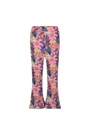 Jubel Flared broek AOP - Rolling into Spring 150 Roze