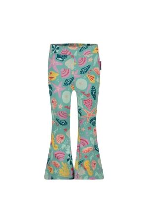 Jubel Flared broek AOP - Lazy Lagoon 335 Jade Groen